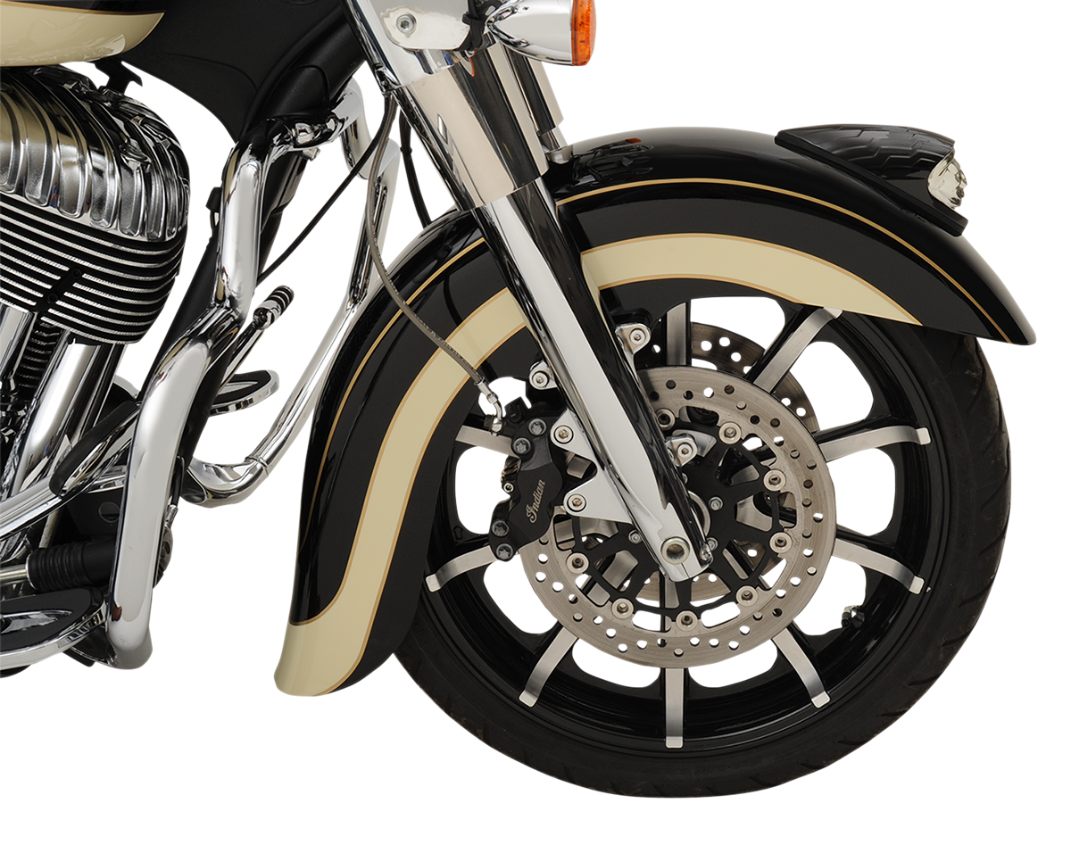Klassic Front Fender - Black - 16"-19" - Indian Roadmaster/Chief