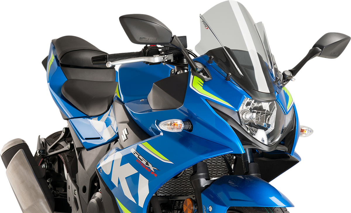 Race Windscreen - 14-3/8" - Smoke - Suzuki