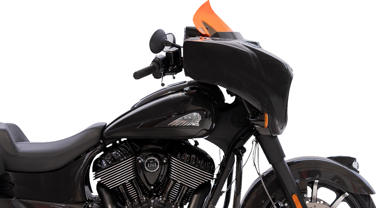 Ice Flare® Windshield - 10" - Orange Ice - '14-'26 Indian