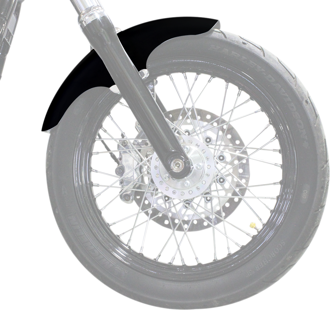 Top-Hat Front Fender - Black - 19" - HD Dyna/Softail