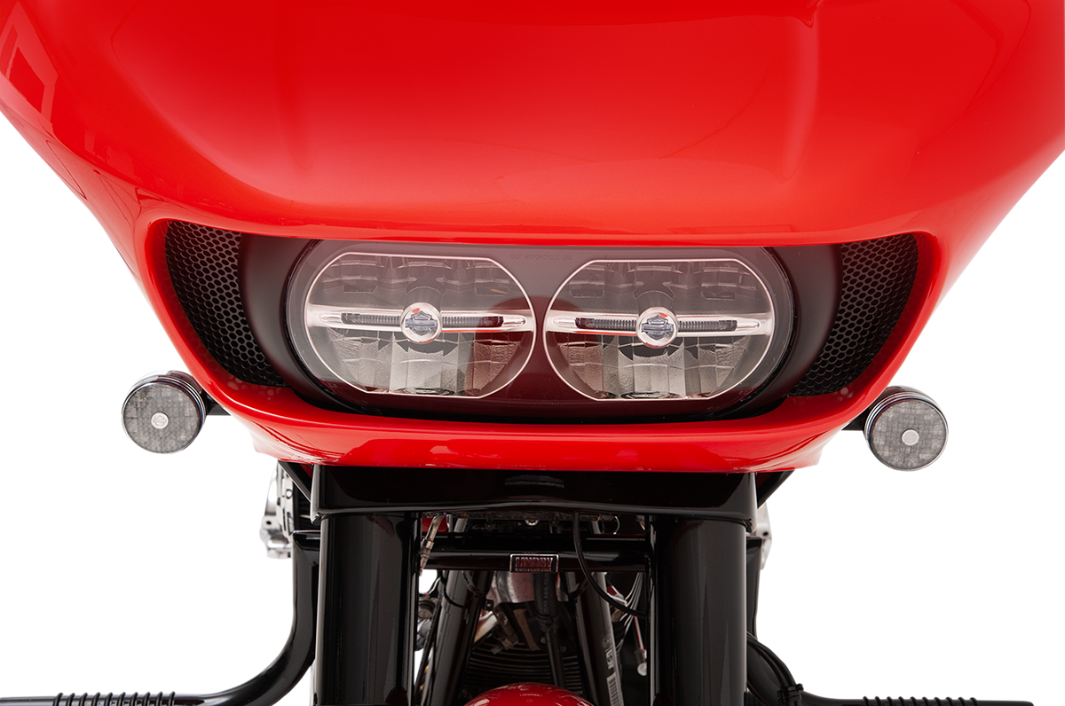 Fairing Vent Screen - Round - Chrome - FLTR