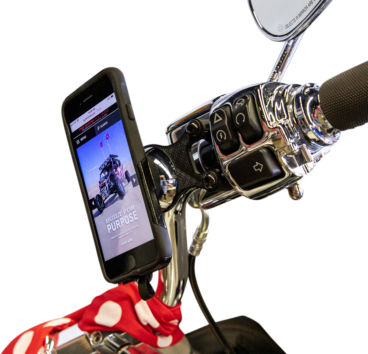 iOmounts™ Device Mount - Handlebar Mount - Black