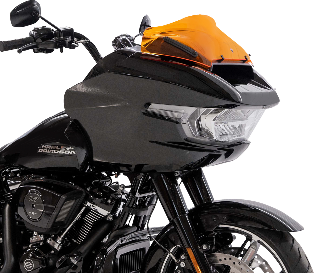 Kolor Flare® Windshield - 8" - Orange - '23-'25 FLTRX