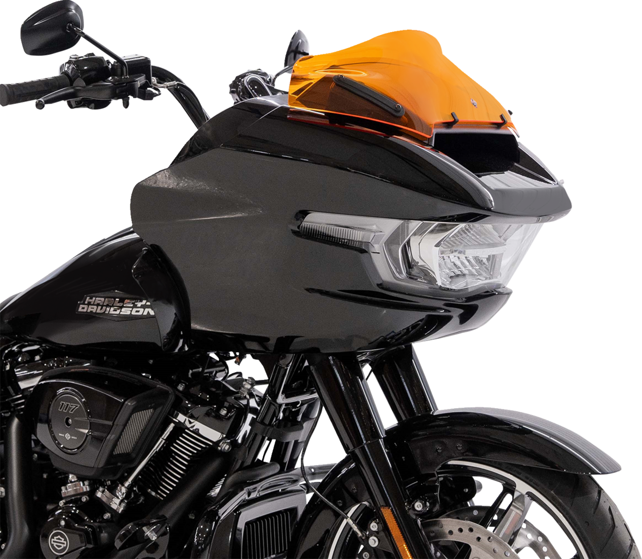 Kolor Flare® Windshield - 8" - Orange - '23-'25 FLTRX