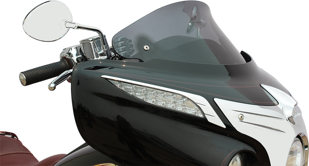 Flare® Windshield - 10" - Short - Dark Smoke - '14-'25 Indian