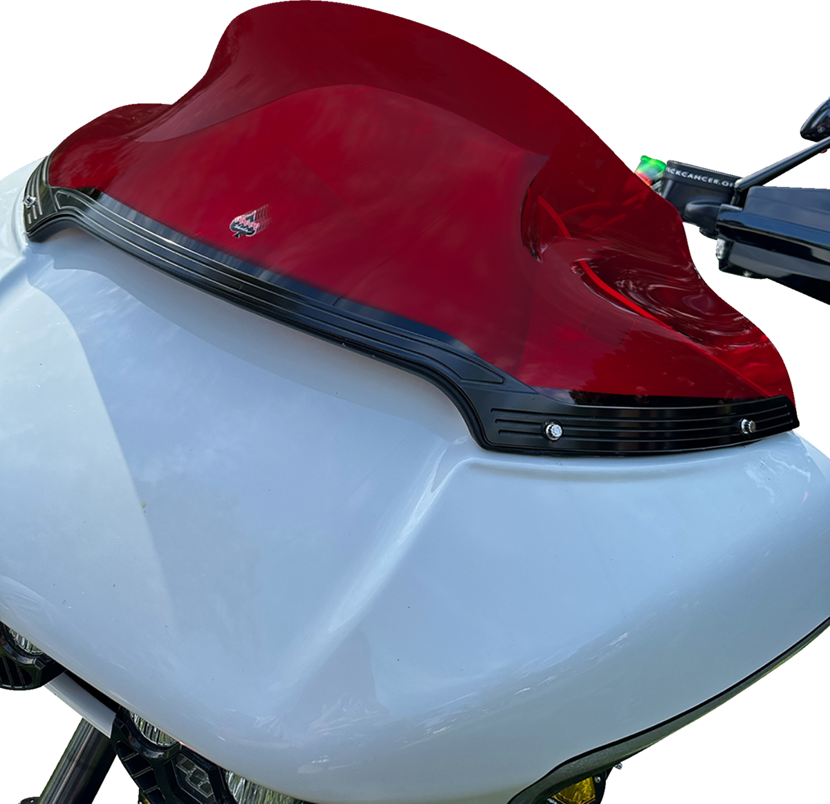 Kolor Flare® Windshield - 9" - Red - '15-'25 FLTR