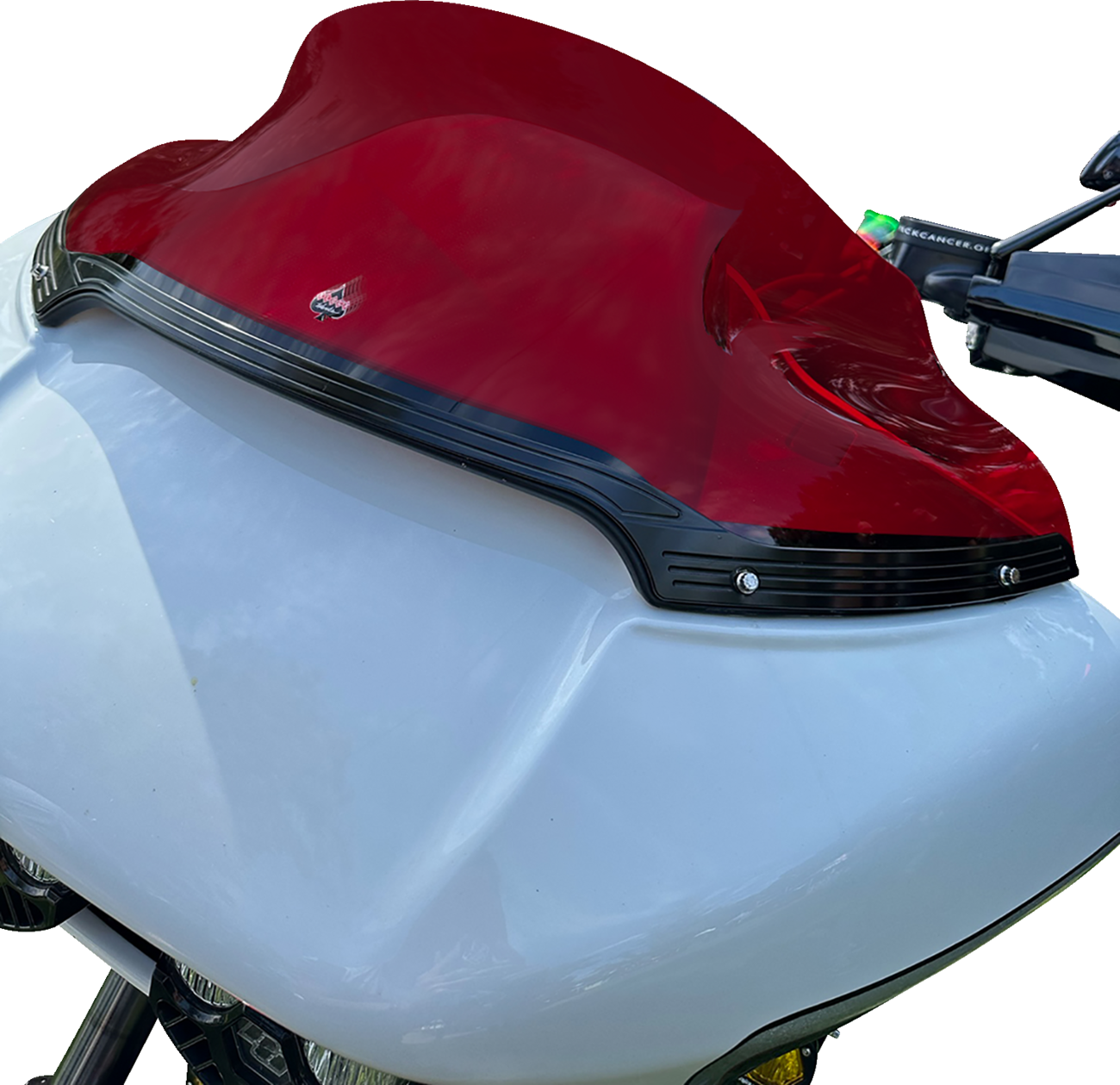 Kolor Flare® Windshield - 9" - Red - '15-'25 FLTR