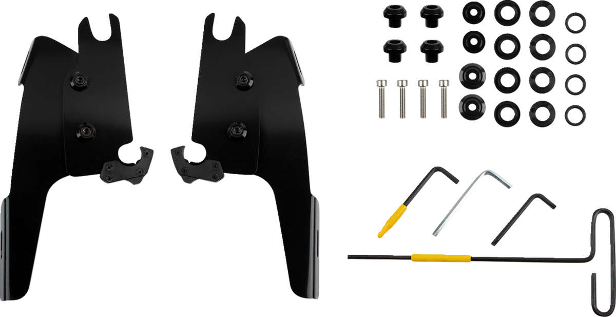 Batwing Mounting Kit - Black - Chief Bobber