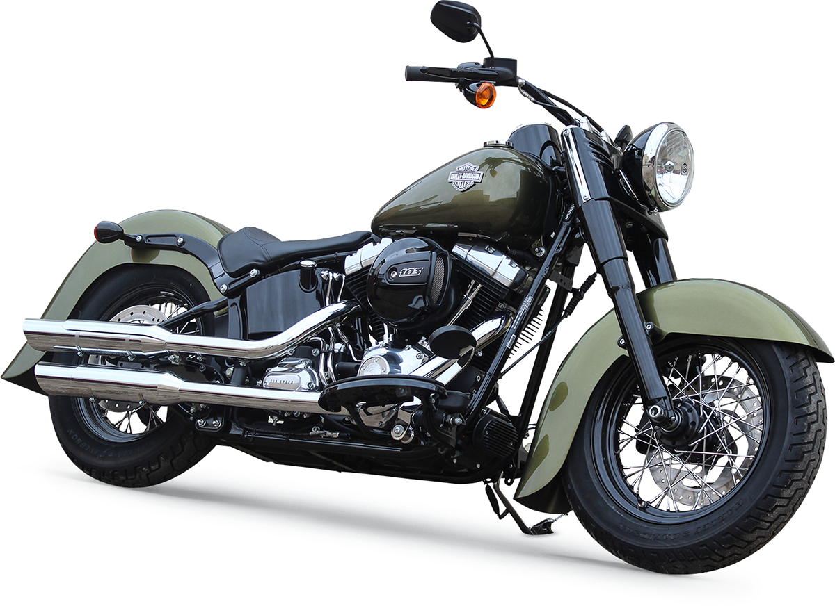Benchmark Front Fender - Black - 21" - HD Softail