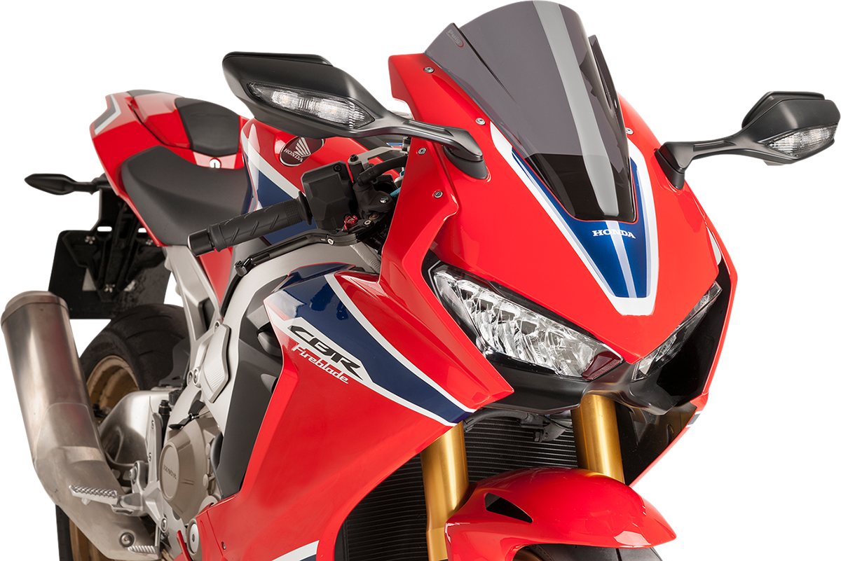Race Windscreen - 13" - Dark Smoke - Honda
