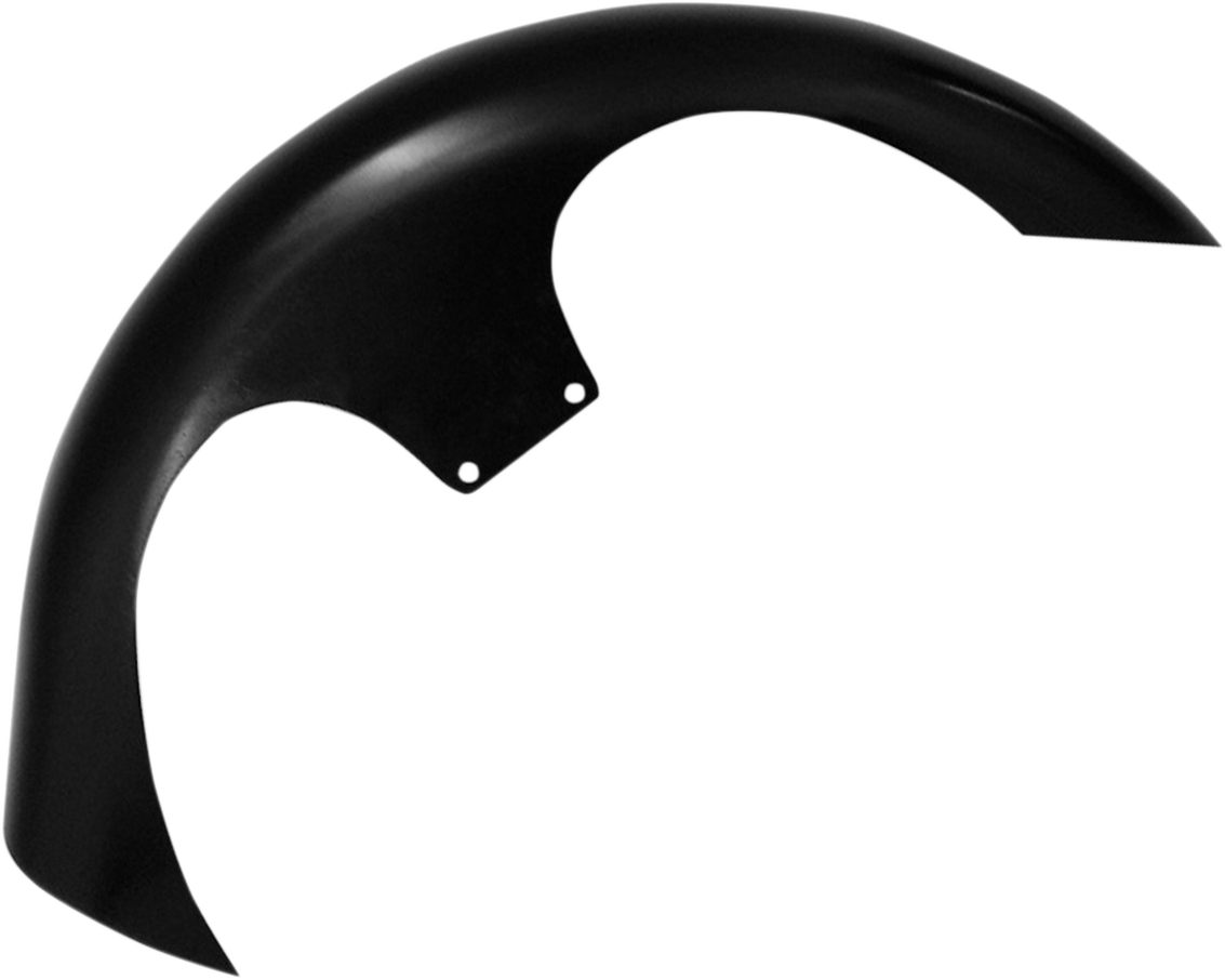 Shank Front Fender Kit - For Raked Frames - Black - 26" - HD Touring/Trike
