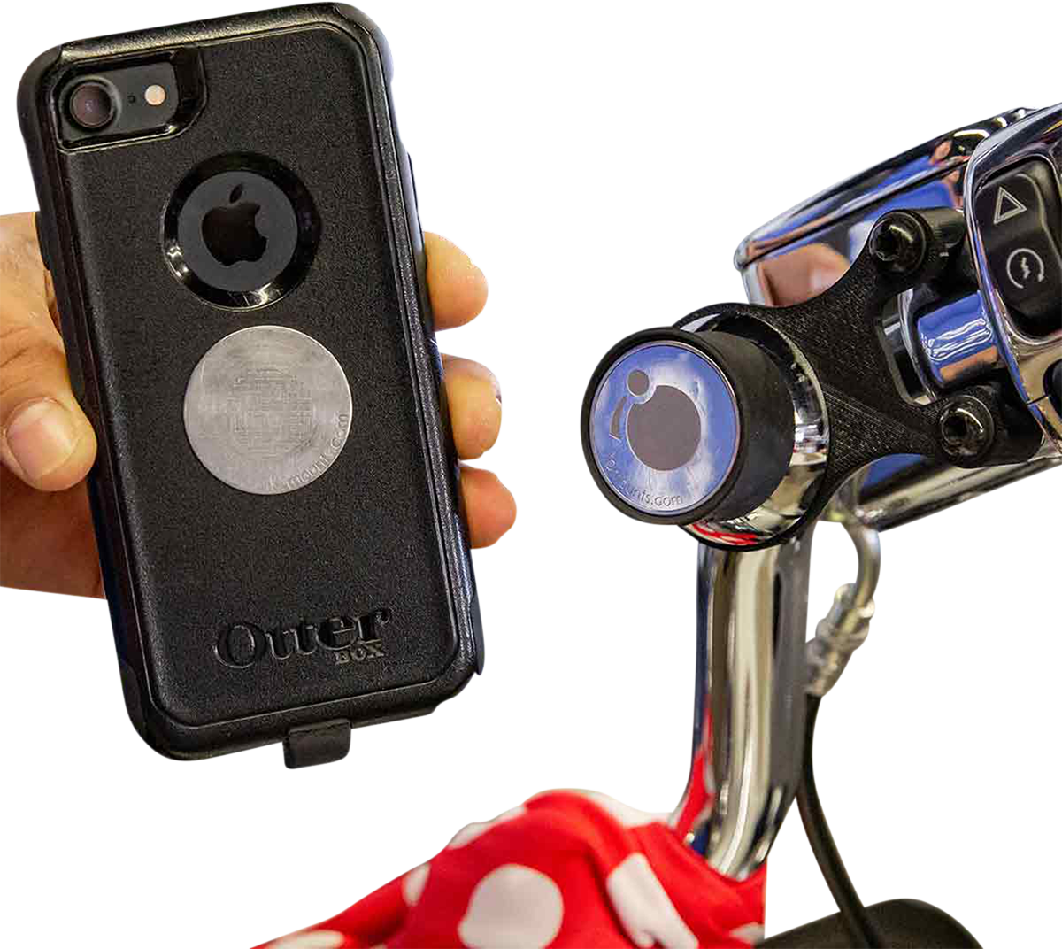 iOmounts™ Device Mount - Handlebar Mount - Black