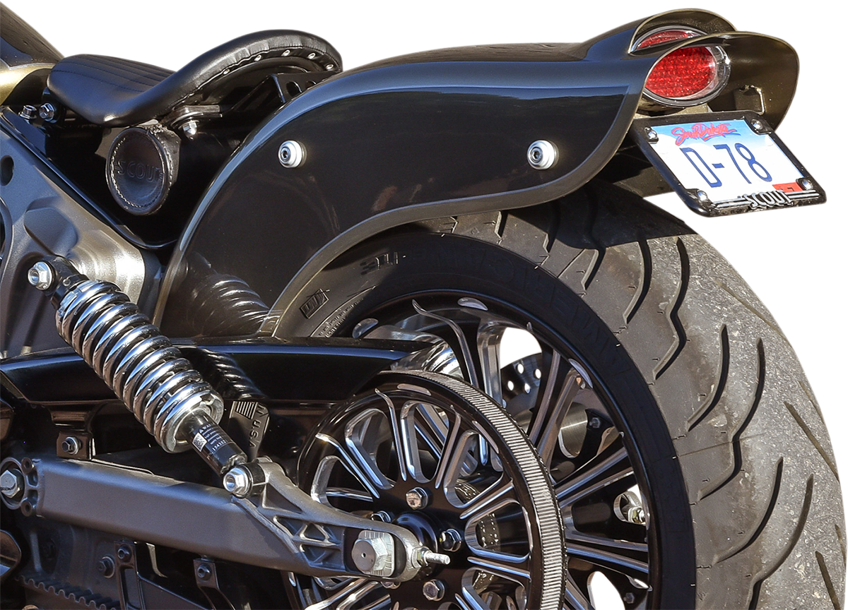 Outrider Rear Fender - Black - Indian Scout